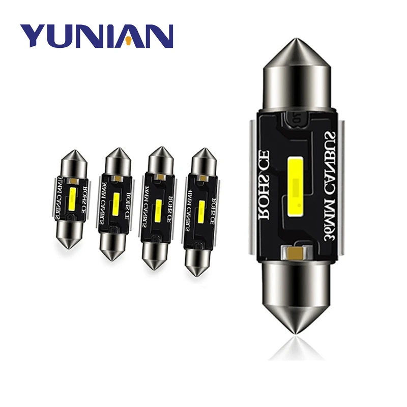 C5W LED Car 31mm 36mm 39mm 41mm Festoon Reading Light Auto Interior Dome Vehicle Trunk Door Lamp Bulb DC 12V