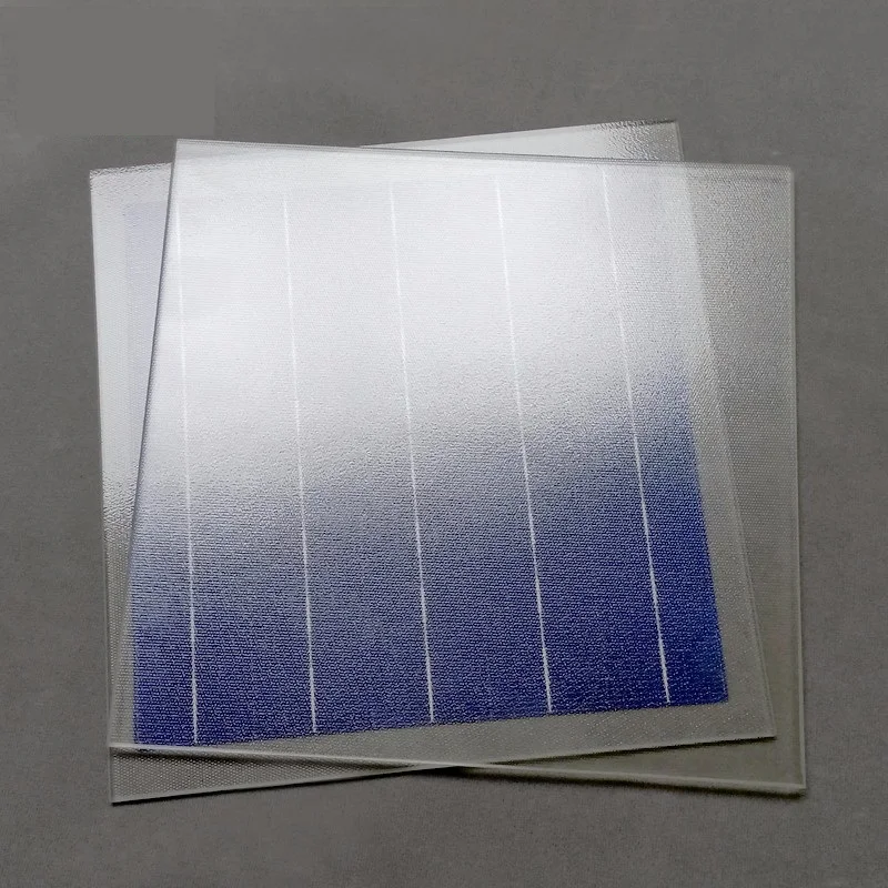 Top quality 98% High Light Transmittance Ultra Clear Pyramid Patterned Double-sided AR Coating Anti-reflective Glass