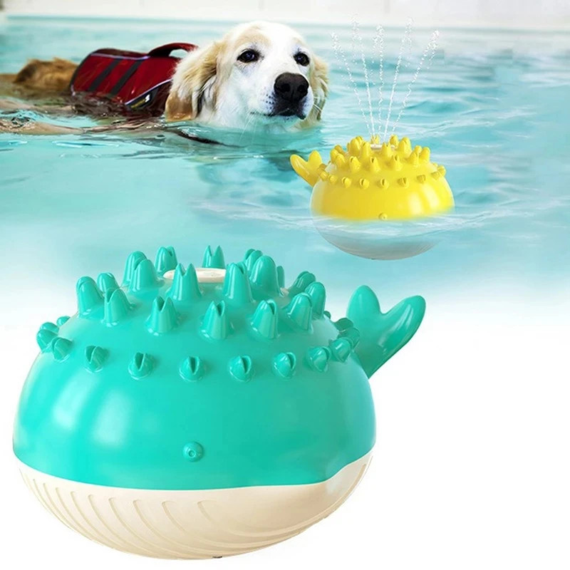 Оптовая продажа с фабрики интерактивная игрушка для домашних животных ABS + TPR Сквиртинг Многофункциональная игрушка для собак-плавающая игрушка для бассейна