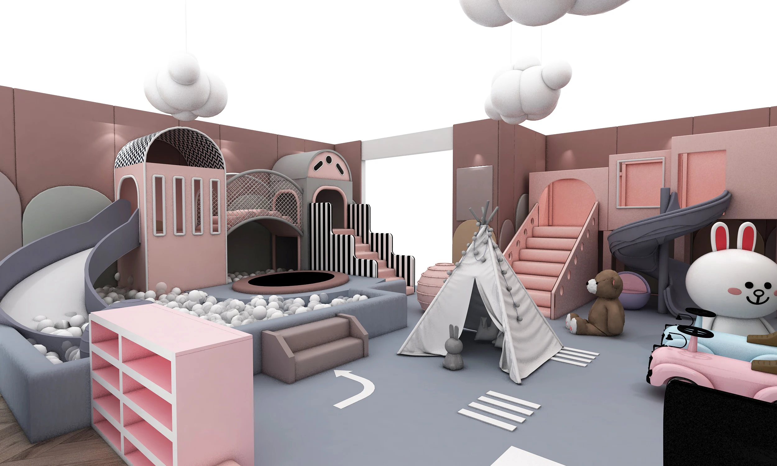 New Design Indoor Playground Toddler Play area Attractive Commercial Kids Play Park Games