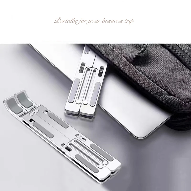 High Quality Portable Laptop Stand Adjustable and Foldable Portable Aluminum Laptop Stand OEM Supported