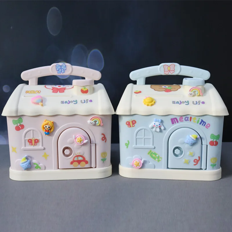C239 Hot Sale Kids Gift Electronic Money Box Cash Saving Safe Deposit Atm Piggy Banks Lovely Children Password Lock Case