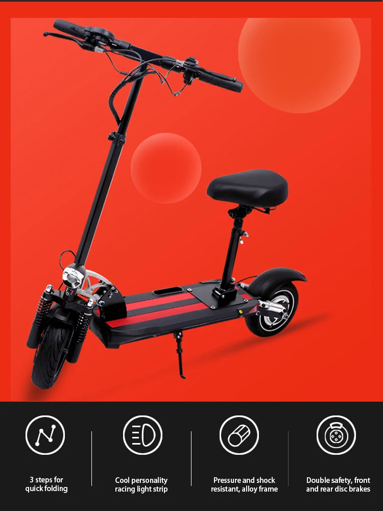 EU/ Warehouse  hot sale long range dual motor off road adults powerful fast electric e mobility kick scooter electrico with sit