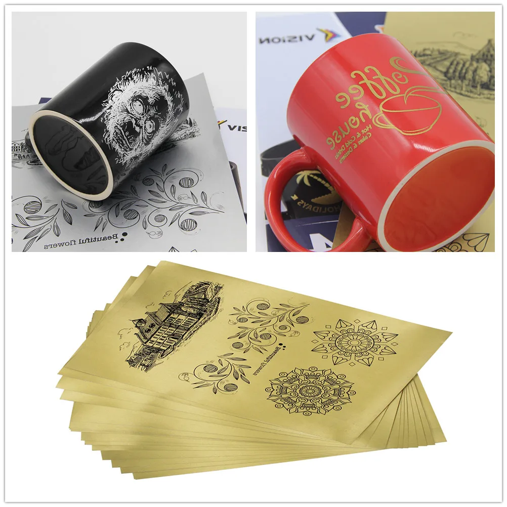 Laser heat transfer paper for crystals plaques glass ceramic cups