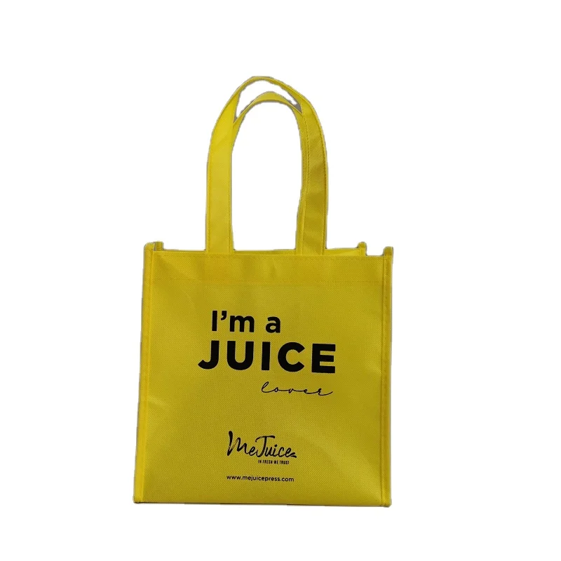 10 colors on stock Promotional Reusable Cloth Tote Bags colored print non woven bag shopping with Logo