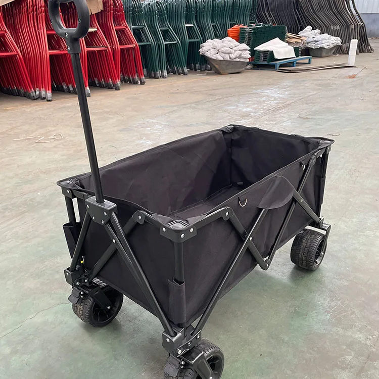 Outdoor Garden Wagon Foldable Tool Cart Beach Wagon Fold Trolley Folding Wagon For Kids