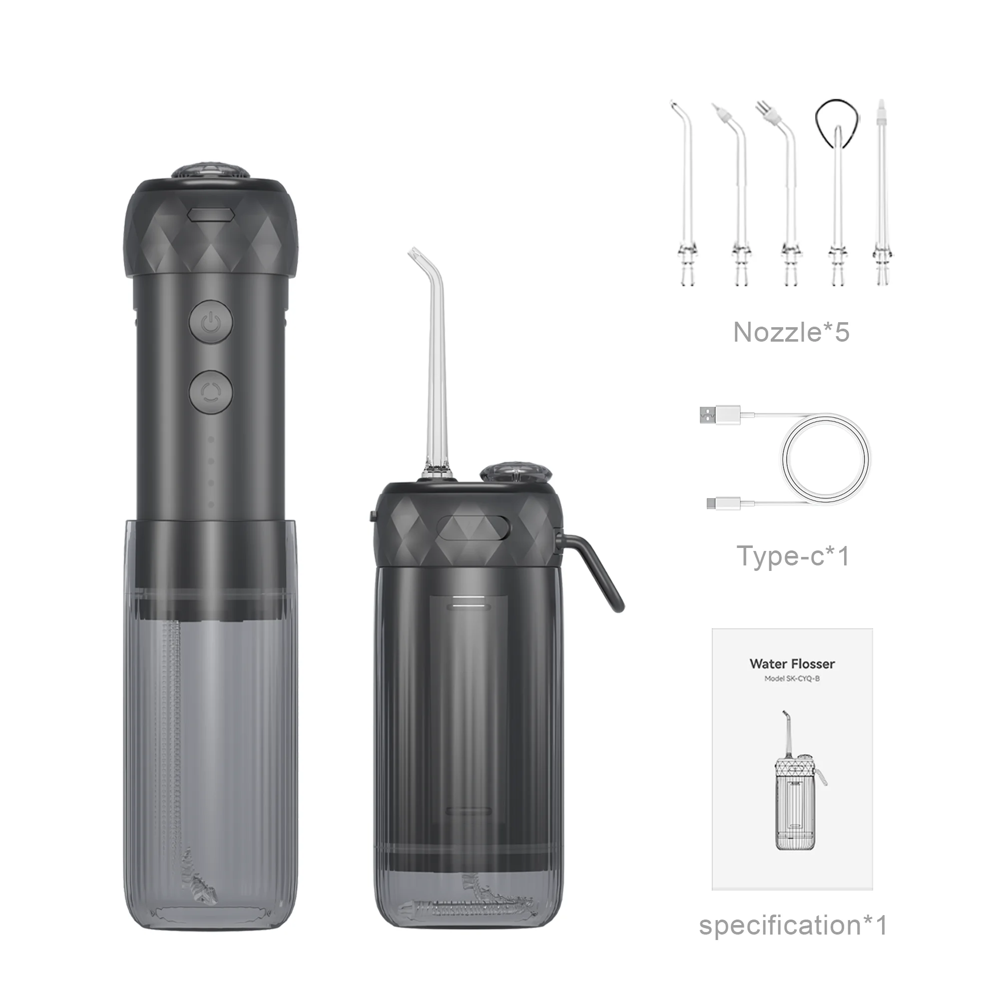 SIILLK Trendy New Design Electric Water Flosser Portable for Dental Root Canal Irrigation and Teeth Cleaning Solution