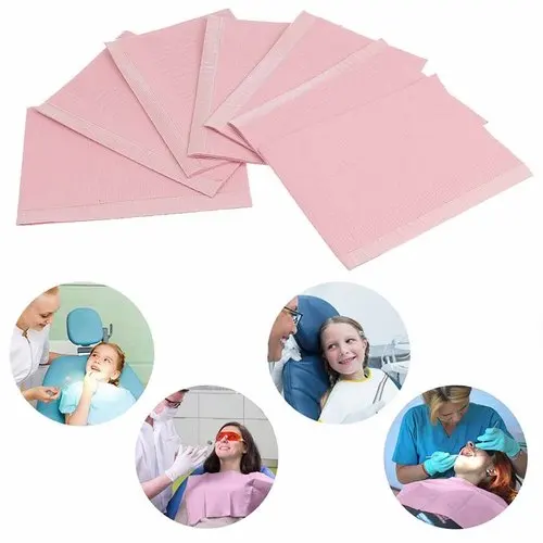 Disposable Dental Adult Bibs Apron Disposable Waterproof Dental Bib for Dentist