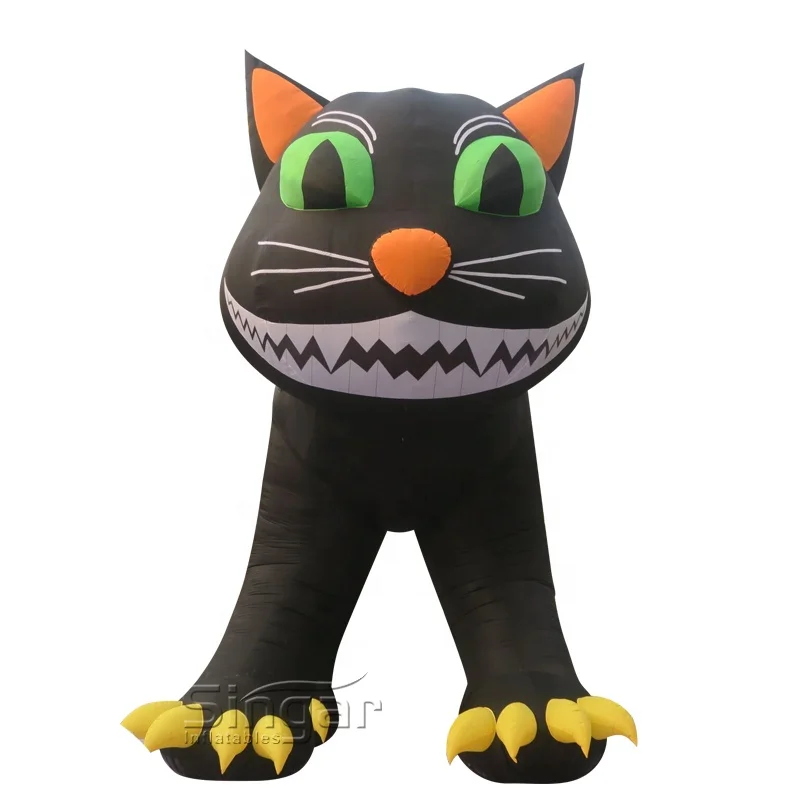 Giant Halloween decorations custom inflatable cat cartoon for outdoor yard decoration