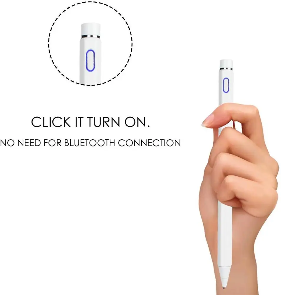 Universal Rechargeable Touch Screen Pen Android Stylus Smart Phone Pencil for Touching