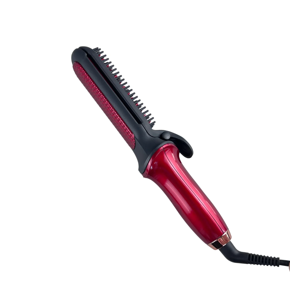 Wholesale Fast Electric Professional Ceramic Hair Straightener and Curler 2  in 1 Hot Comb Brush Hair Styling Tools