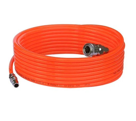 SUMO PU Spring Coil Tubing Pneumatic Air Hose With The Quick Coupler 8x12MM 10M