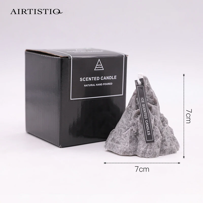 Wholesale art novelty mountain shaped taper candles