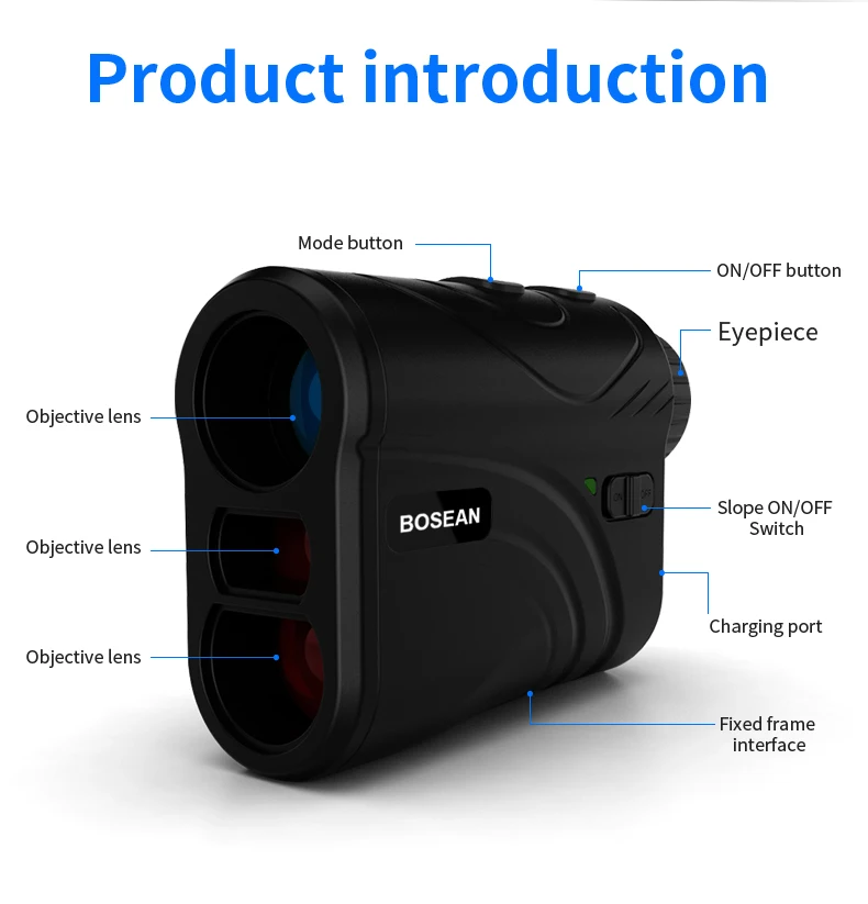 Bosean 600m Digital Spotting Scopes for Hunting Laser Rangefinder Golf Range Finder