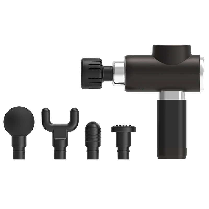 2022 портативный вибрирующий Type-C зарядный беспроводной вибрирующий глубокий массажный пистолет для мышц тела с индивидуальным логотипом