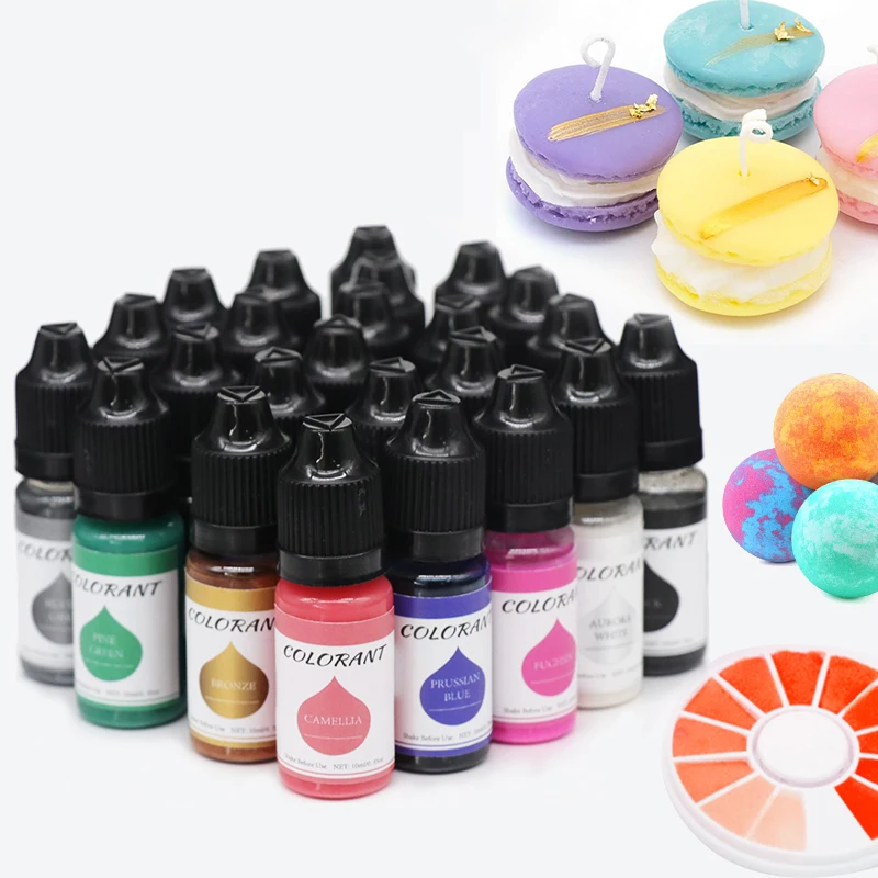 Osbang new product 24 colors high enriched liquid pigment for DIY soap candles and silicone glue making colorant  for DIY