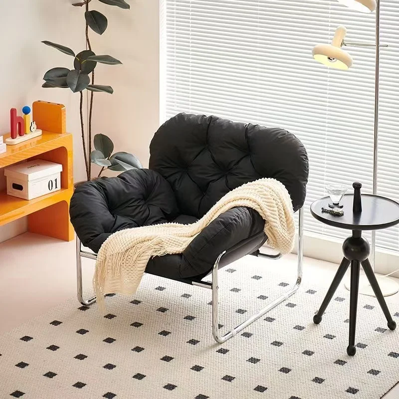 High Quality Nordic Leisure Chair  Swivel Table Chairs Set Modern Living Room Recliner Medieval Design Lazy Chair for Relax