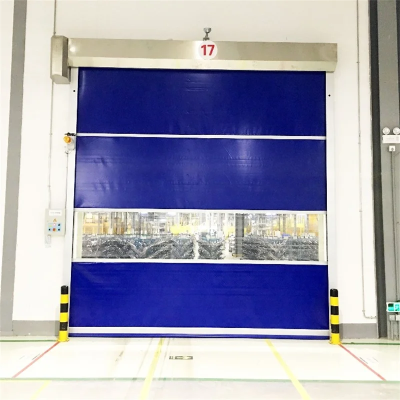 Warehouse Clean Room Automatic high speed Rapid Door PVC Fabric Rapid Roll up Door