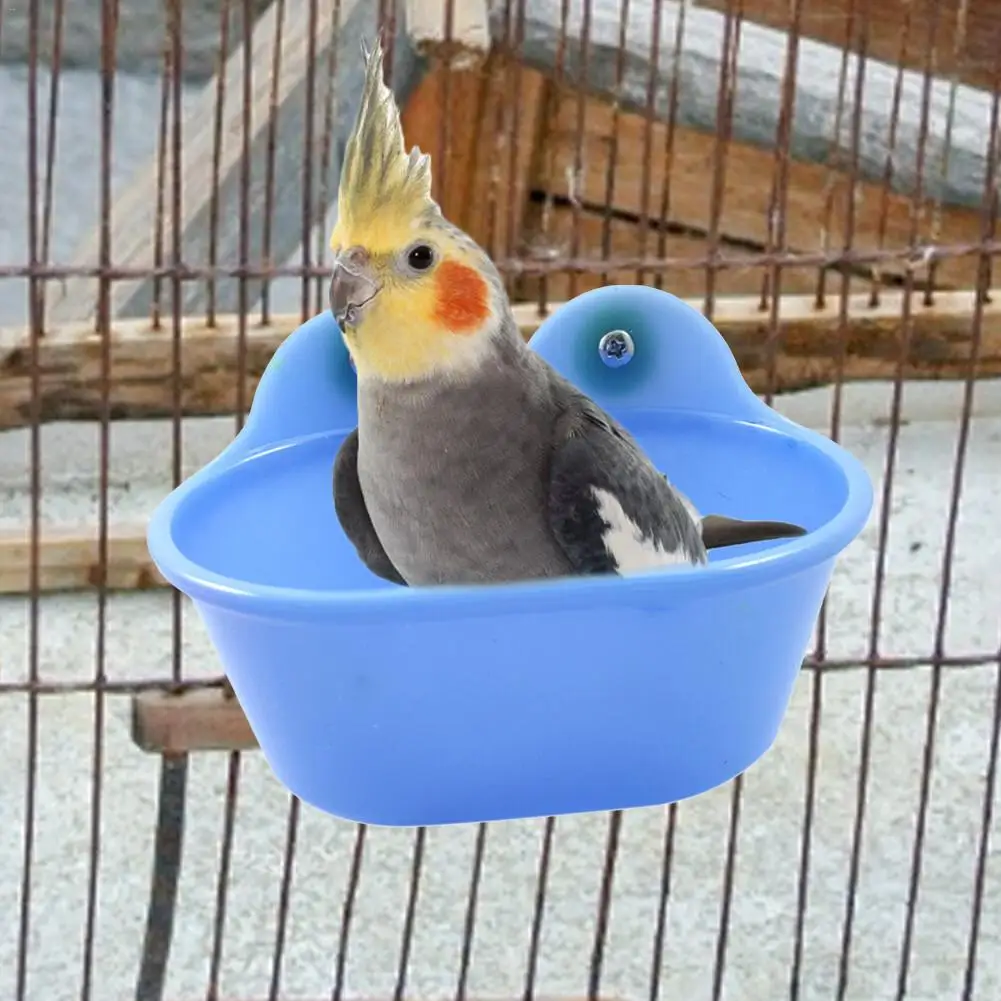 
Large-capacity non-toxic bathtub bird bathtub parrot plastic food container applicable items tiger skin peony 