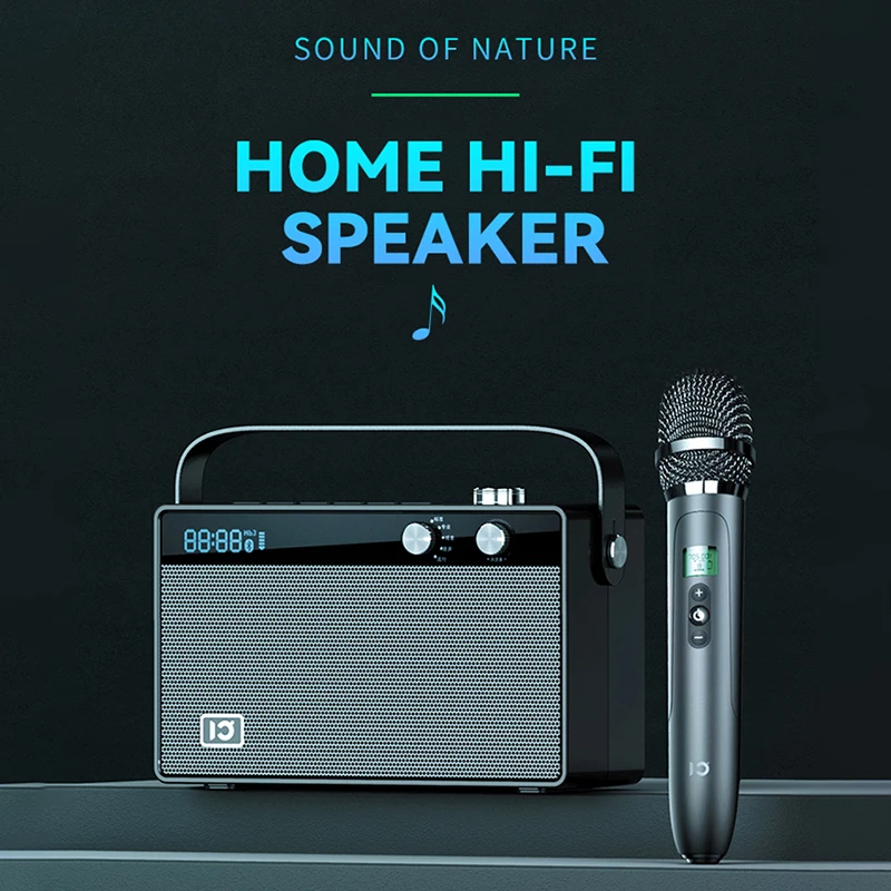 SHIDU Mini Size Portable Party Speaker T6 30 Watts 3 Inch High End Home Hi-Fi Speaker High Quality Bluetooth Karaoke Speaker