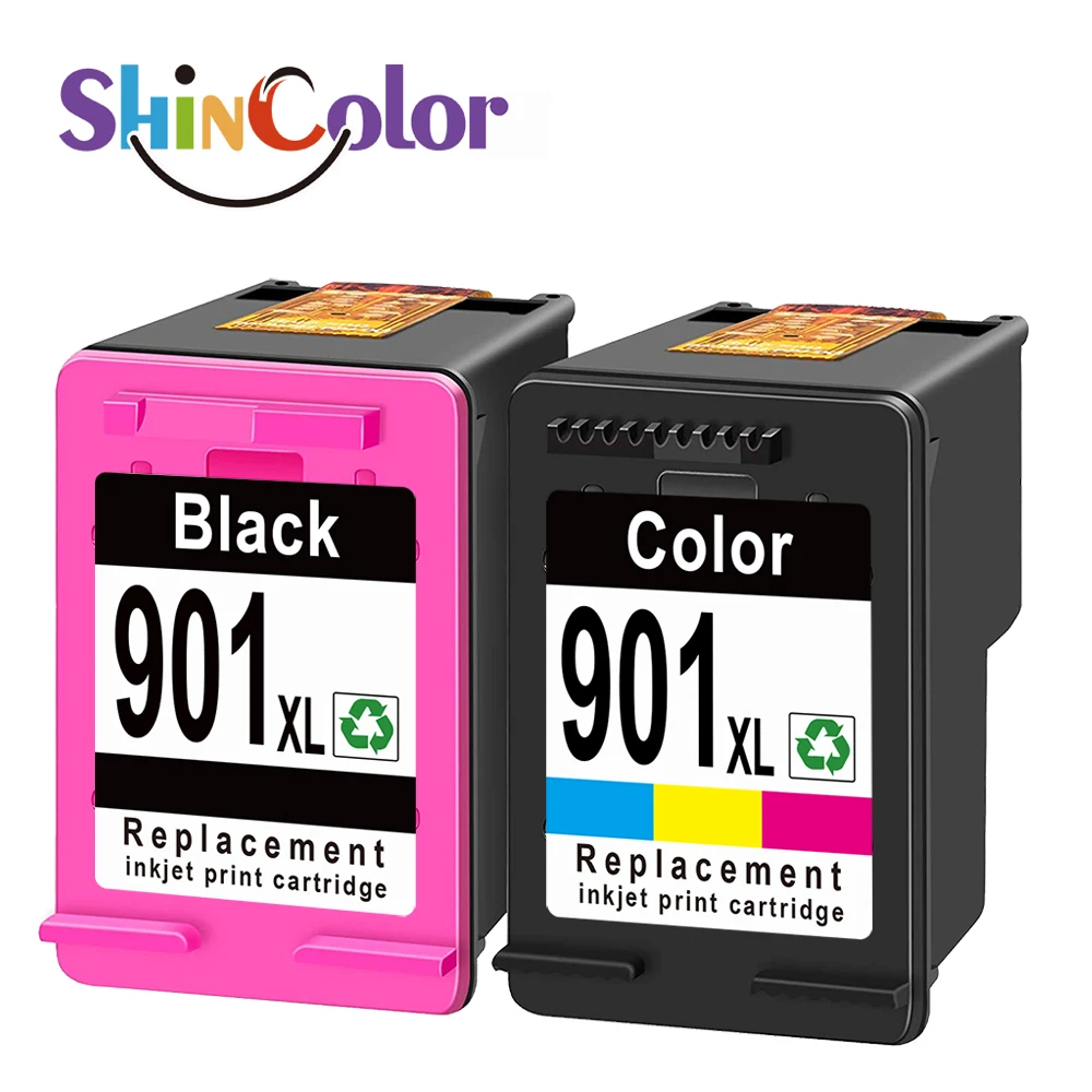 ShinColor 901xl Восстановленный цветной струйный картридж для Hp901xl HP 901XL Hp hp901 Officejet J4580 J4660 4500 принтера