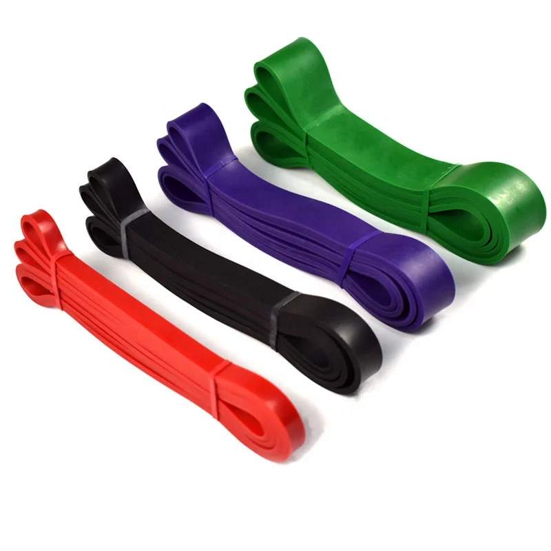 4 Pcs Set OEM High Quality Suit Elastic Training Equipment Fitness Yoga Gym Home Custom Logo Exercise Pull Up Resistance Band