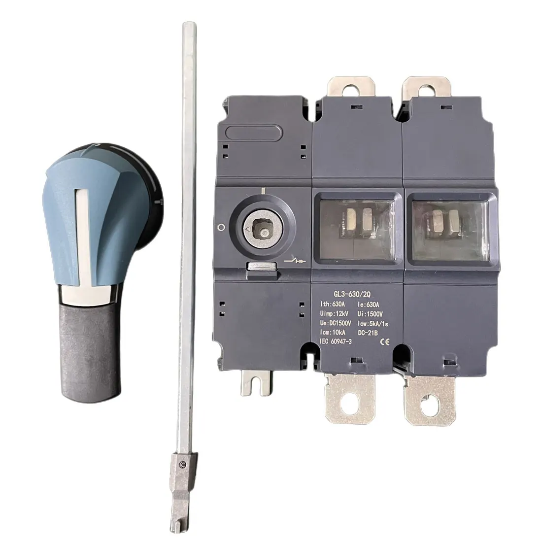 GL3-630 Американская классификация проводов 2р 400A 500A 630A 1000V 1500V 2 полюса постоянного тока Солнечный выключатель стеллаж для батарей DC комбайнер разъединитель переключатель