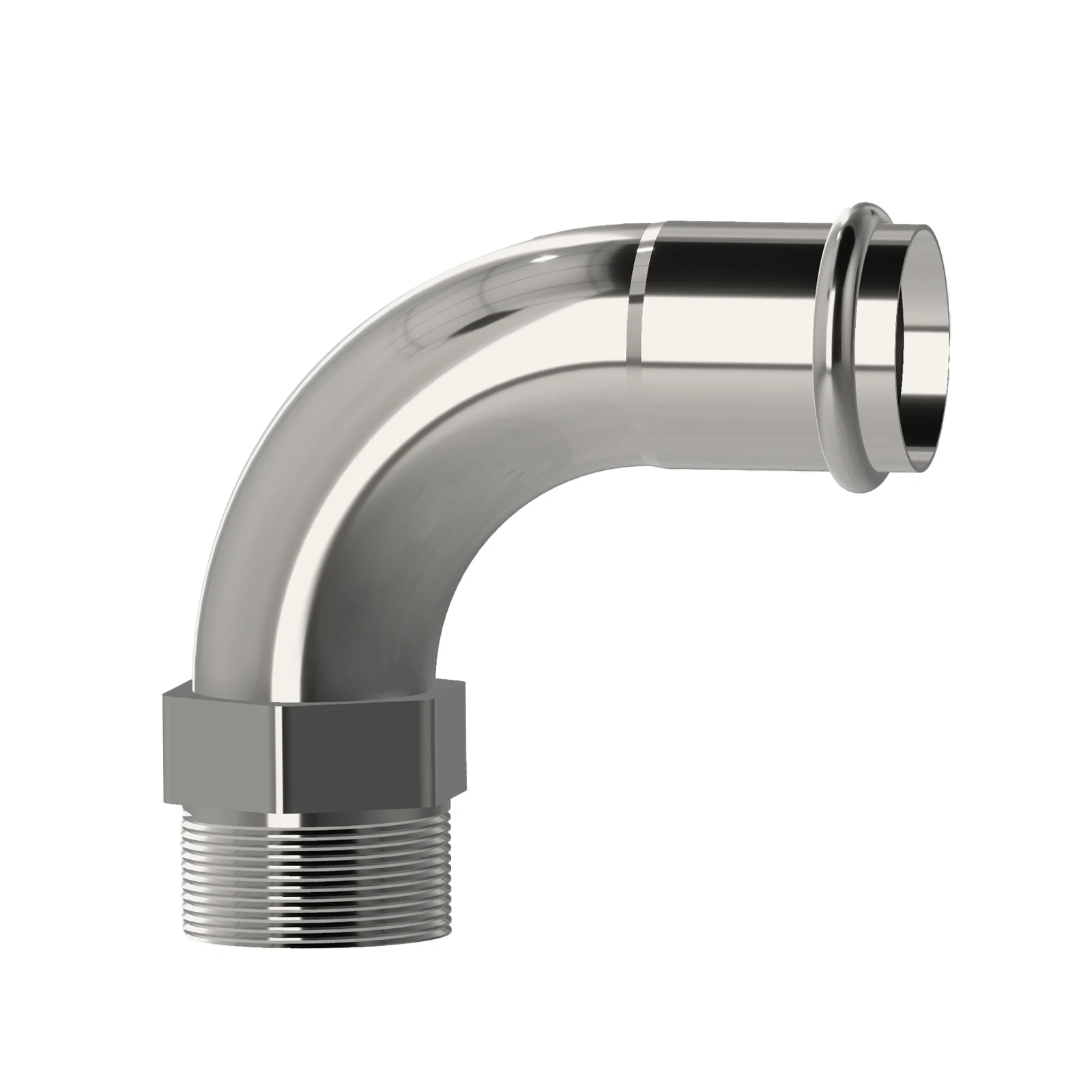 Фитинг для труб из нержавеющей стали/бесшовный коленчатый фитинг из нержавеющей стали 304, Мужской Угловой адаптер