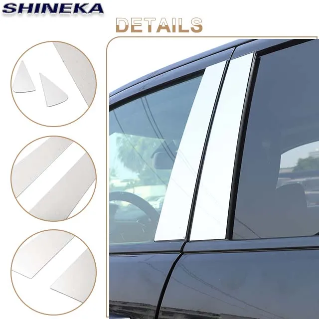 Factory Outlet Stainless Steel Chrome Door Window Pillar Posts Panel Cover For Dodge Durango 2011+
