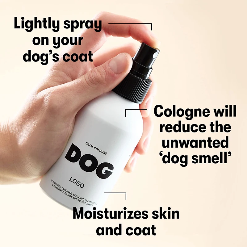 Private Label Calm Cologne Pet Skin Spray Lavender Chamomile Deodorizing Spray For Dog