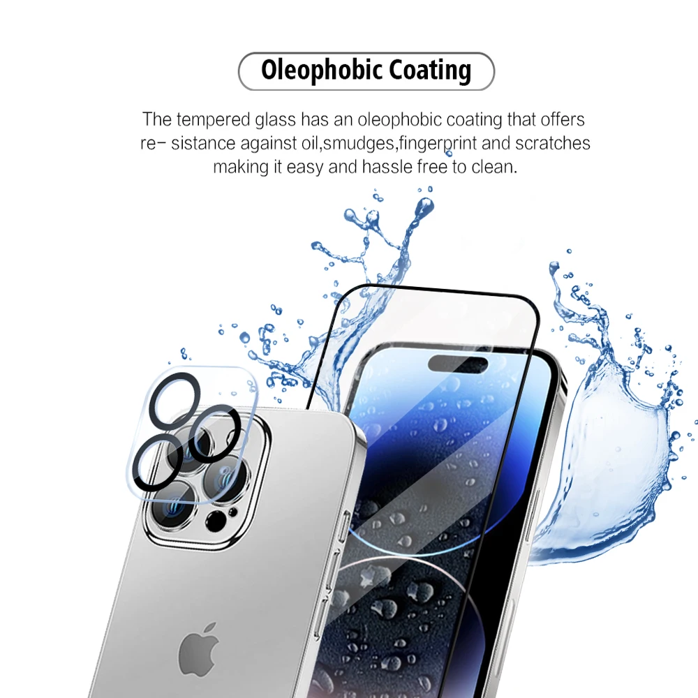 2023 design frosted incassable ESD tempered glass screen protector For iPhone 14 13 12 Pro Mini Max plus lens glass protector