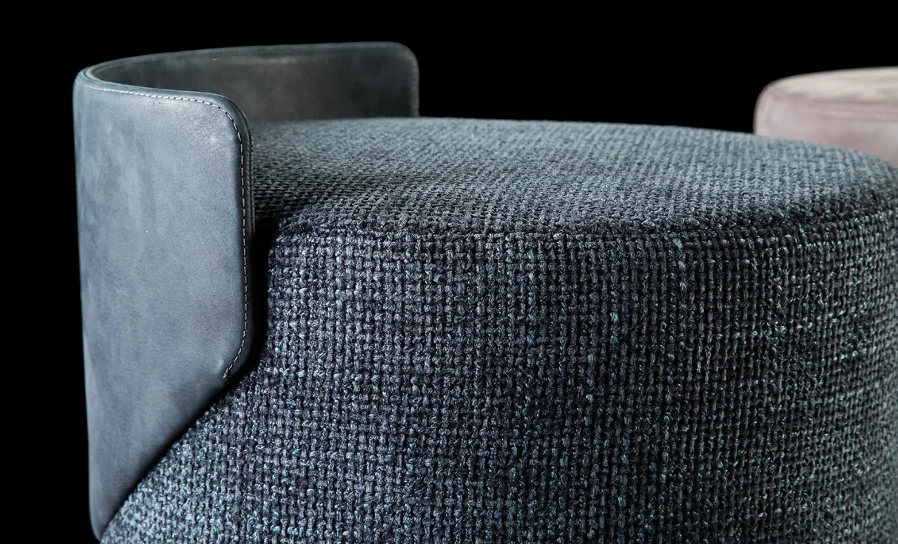 Stool Home Living Room Furniture Set Round Seated Cloth Luxury Modern Design European Style Fabric Home Office Hotel Apartment