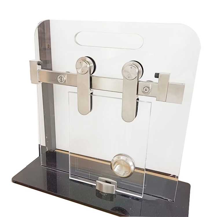 stainless steel shower room Frameless glass sliding door system