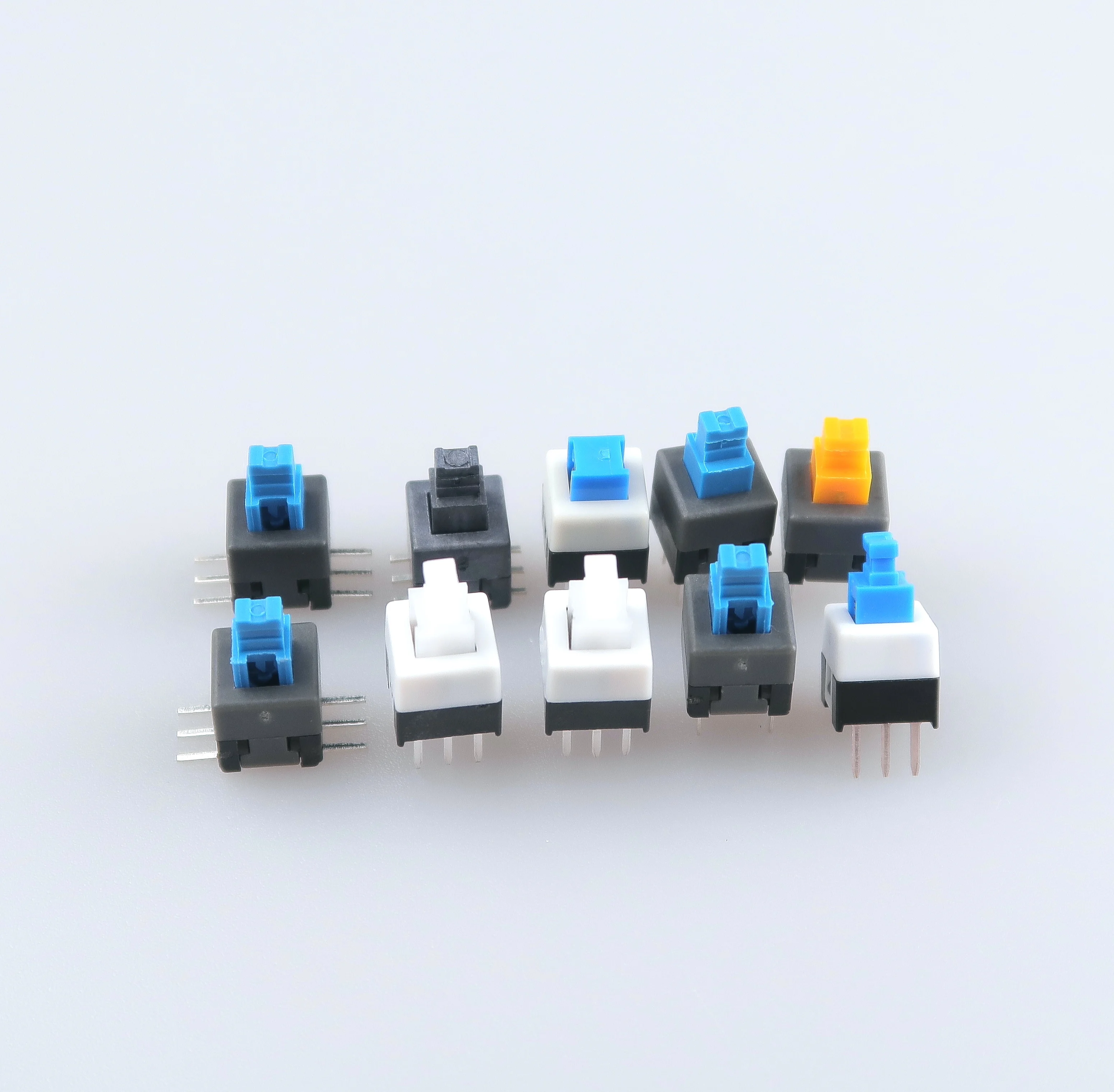 7X7-D button 6 Single and double row self locking 2 pin 3 pin temperature resistant   push button switch Switch switch SMD