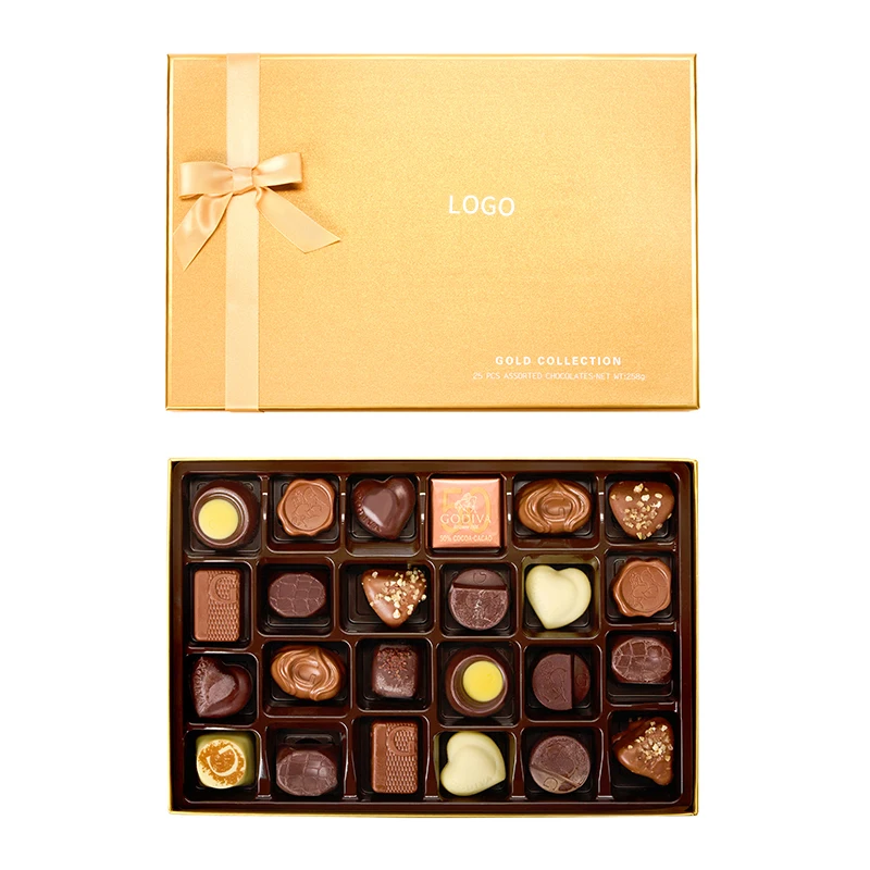 Wholesale Custom Logo Christmas Luxury Lid and Base Price Food Chocolate Packing Gift Box For Flowers And Chocolates