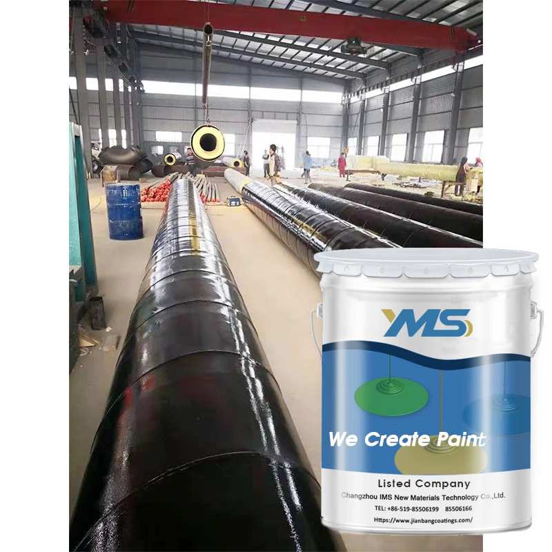 Эпоксидная Краска YMS черного и коричневого цвета для подземного бетона металлической