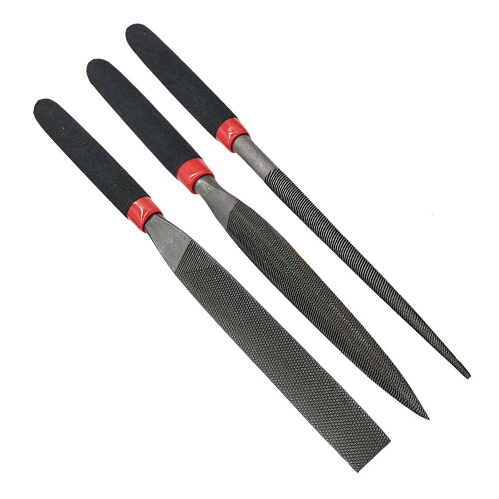 Small Steel Files Needle Flat File for Stone Glass Metal Carving Craft Needle Filing Woodworking Hand Tool Set