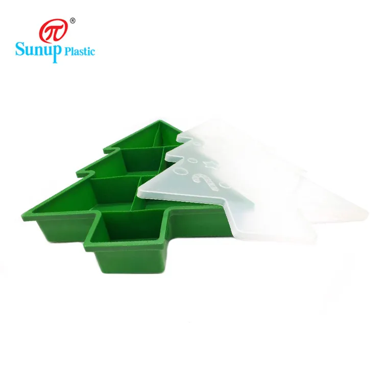 Christmas Tree Shaped Household Container Plastic Organizer Storage Box