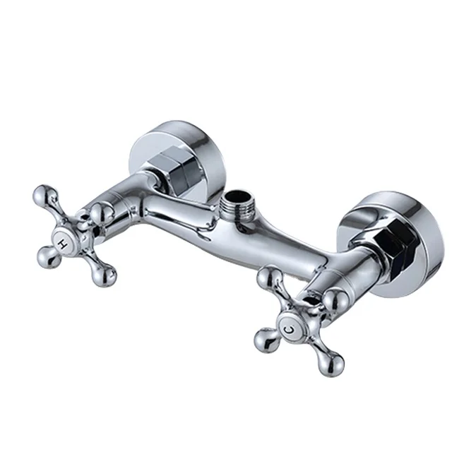 Griferia Wall mounted brass material high quality standard bathroom shower faucet mixer