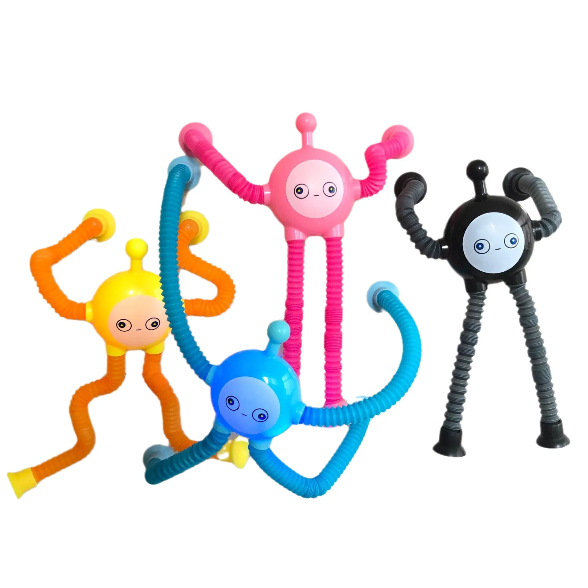 New Variable Shape Suction Cup Toys for Kids Cartoon Telescopic Suction Cup Giraffe Toy Stress Relief Cute Eggy Party Toys
