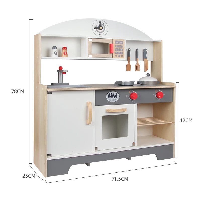 wooden kitchen toys pretend children play sets