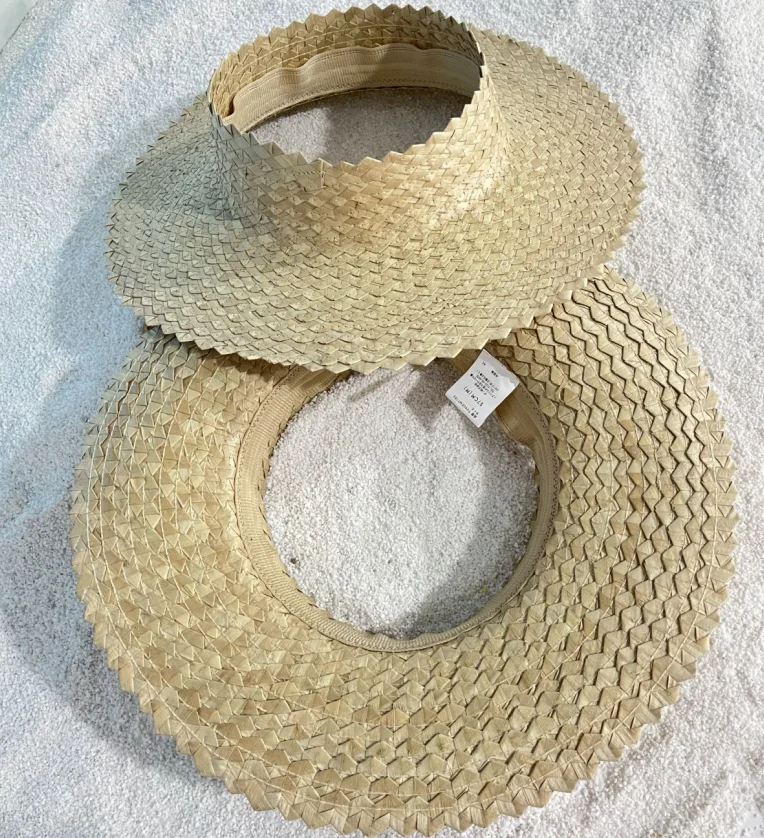 Соломенная соломенная шляпа Papale Lauhala Hawaii летняя пляжная с