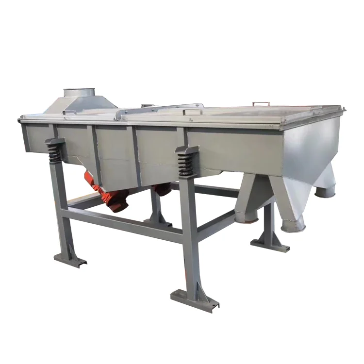 Stainless steel linear vibrating screen feed rice vibrating screen