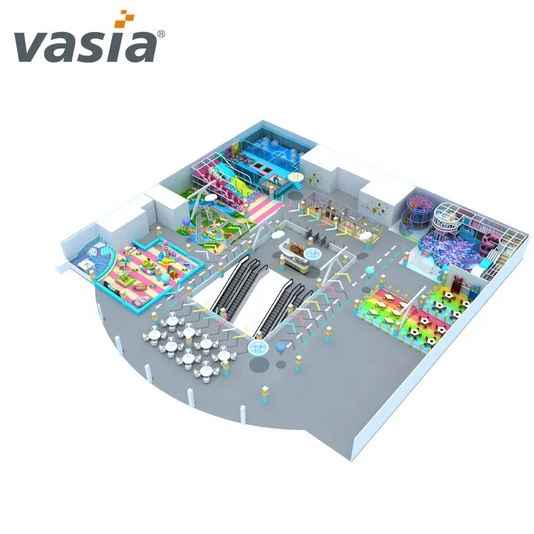  2021 Vasia Коммерческая индивидуальная комнатная детская мягкая игровая площадка оборудование для детской игровой площадки