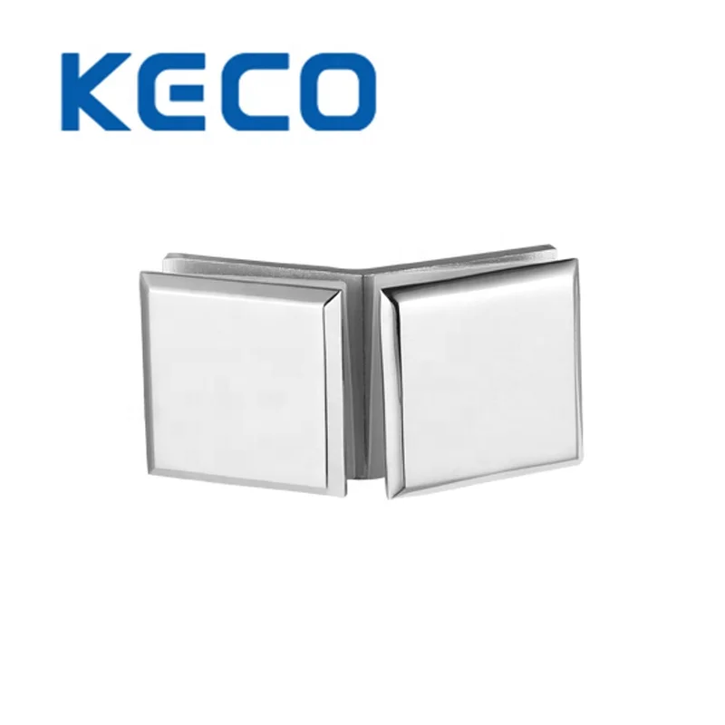 8-10 mm glass clamp from glass railing clamp factory electroplate 135 degree