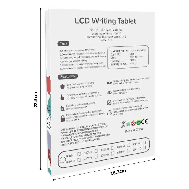 Writing Tablet for Kids & Adults - 8.5 Inch Digital Drawing & Doodle Board Graphic Tablet, Portable Learning Educational Toys