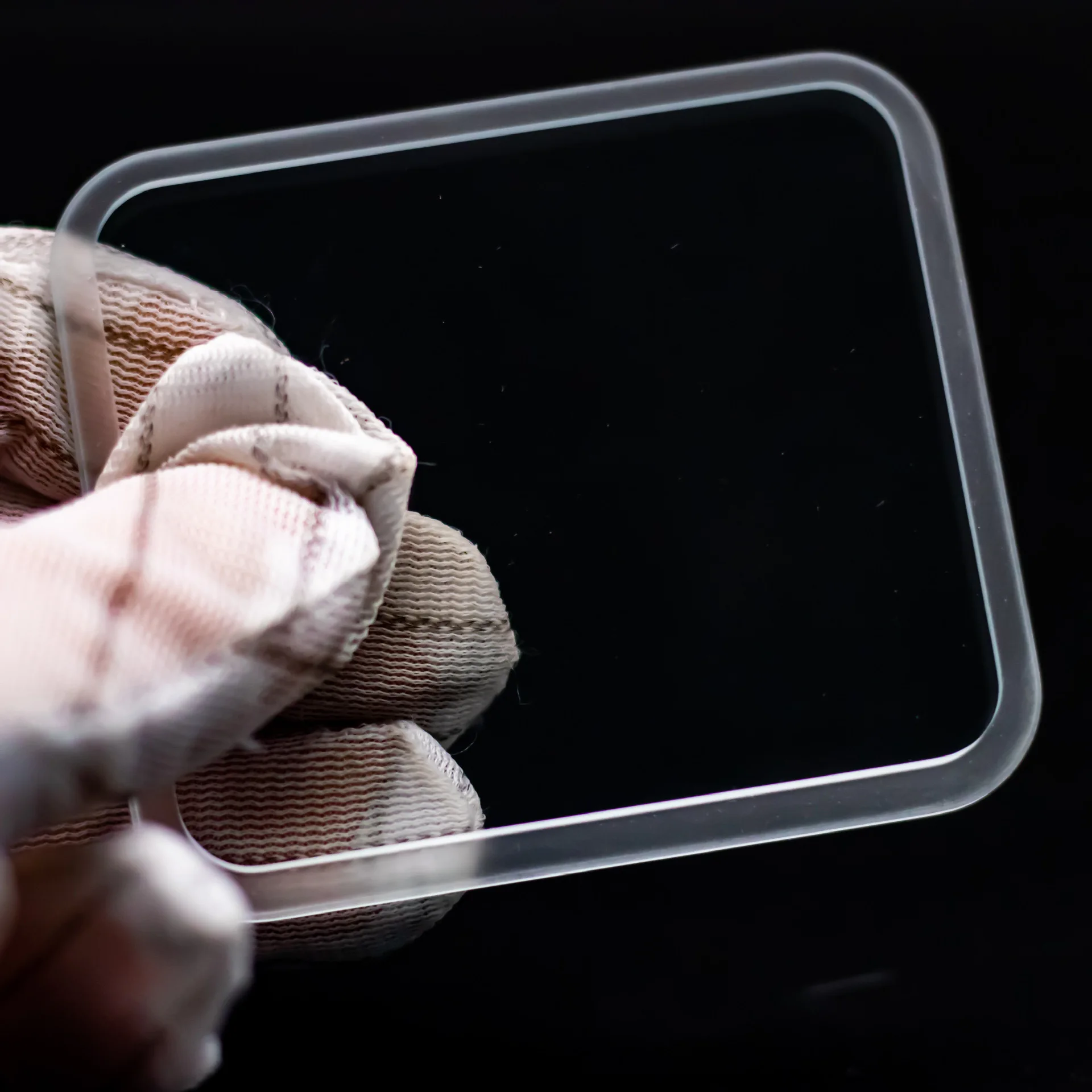 irregular tempered glass CNC instrument panel tempered glass per customer