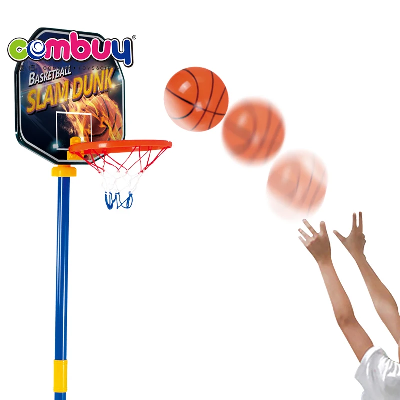 Indoor sport game play 2 in 1 football toys kids basketball stand