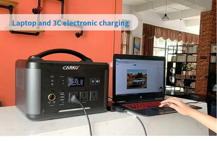 1000W/2200W Travel portable lithium energy storage power supply portable power station with USB and Type-C charging port