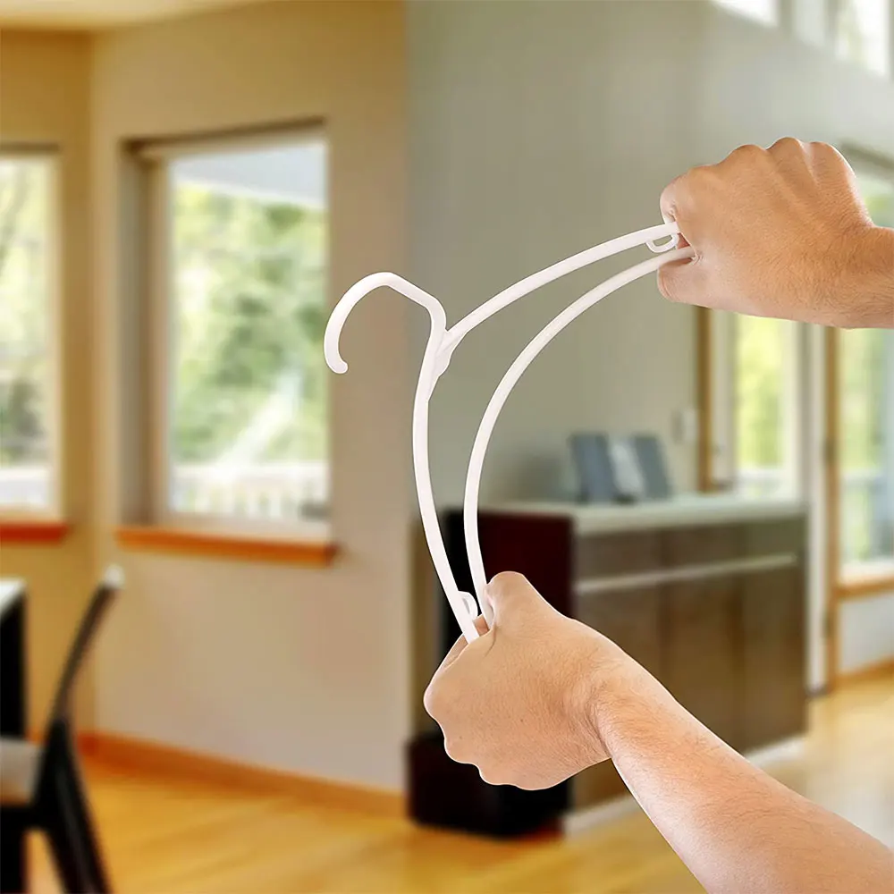 Plastic Hangers Durable Clothes Hooks Space Saving Hangers Perfect Use Weight Clothes Hangers